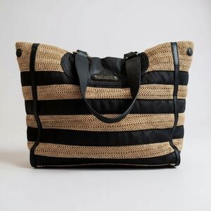 Juicy Couture Lurex Sunday Tote Striped Bag